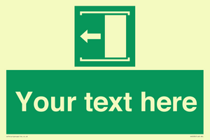 Custom Slide to Open Sign